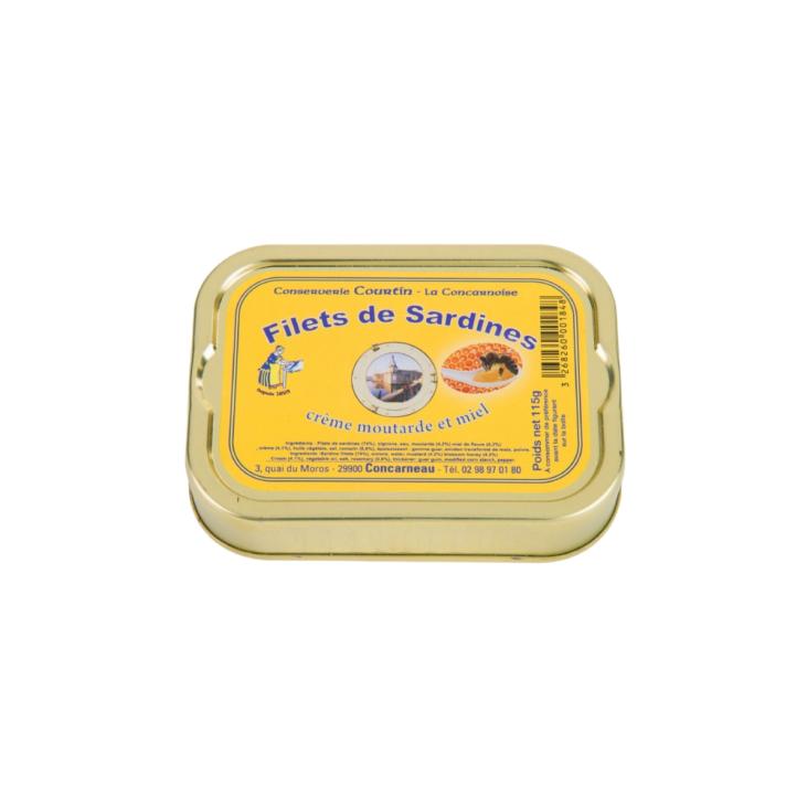 Filets de sardines à la crème de moutarde et au miel 115g