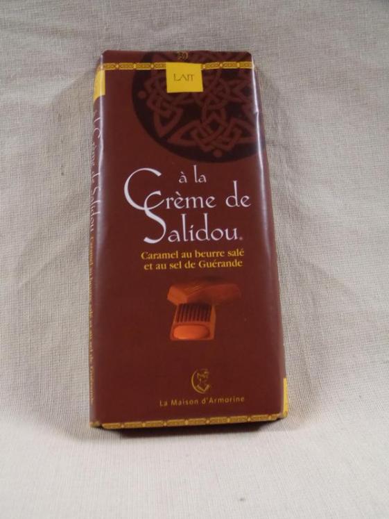 Tablette de Chocolat Lait à la crème de Salidou 100g